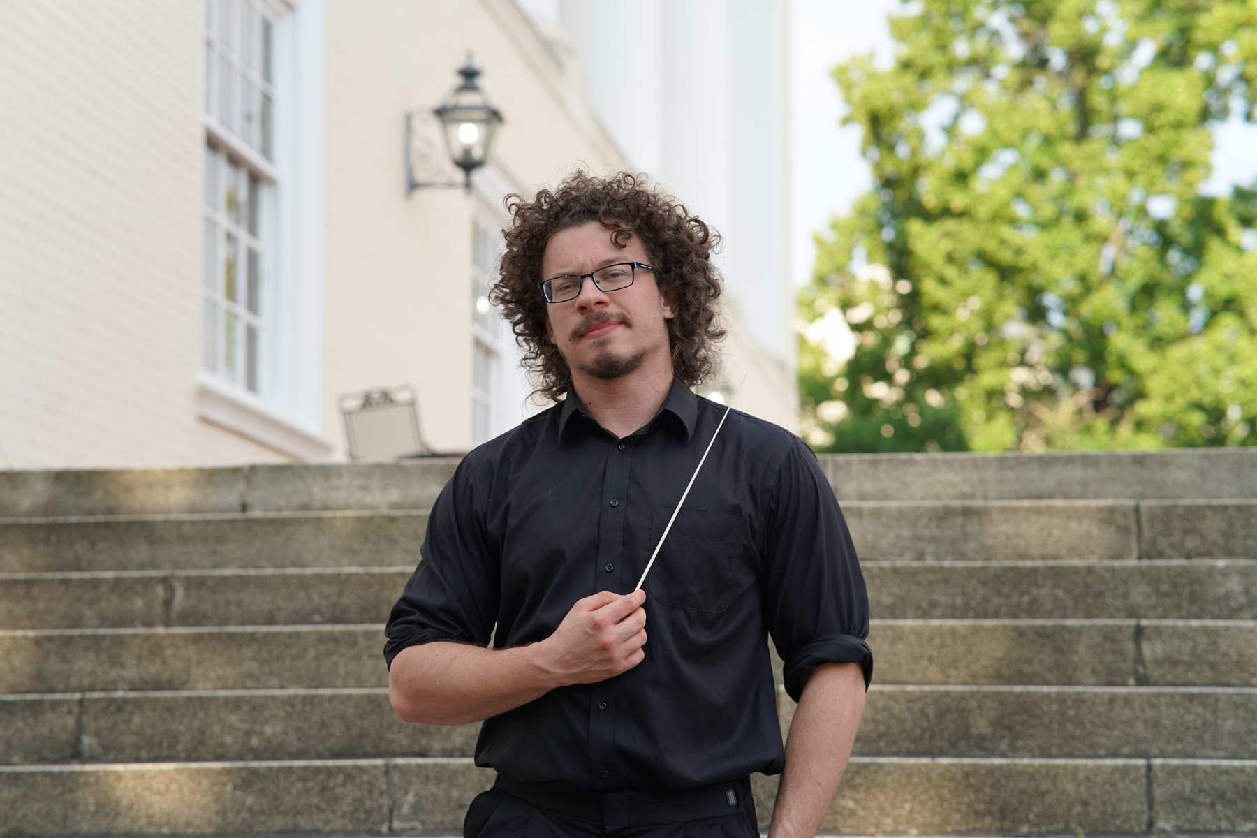 Max Kaiser with baton